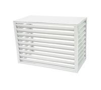 Copertura per condizionatore d'aria e pompa di calore in alluminio per esterni Design per occultamento unità esterna Mini Split AC copertura per uso interno ed esterno bianco 110 x 60 x 80 cm/44 x 24