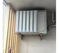 Copertura per condizionatore d'aria esterna, deflettore per aria condizionata con schermo regolabile per cambiare direzione del vento e proteggere il condensatore del compressore CA