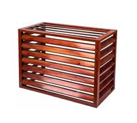 Copertura per condizionatore d'aria esterna in alluminio per pompa di calore, recinzione protettiva per grano del legno, adatto a condensatori L100*W50*H70 (1.5P) resistente alle intemperie
