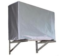 Copertura per condizionatore d'aria esterna in poliestere 210D rivestito in argento con caratteristiche resistenti alle intemperie e alla polvere, progettata per una protezione durevole delle unità AC