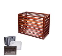 Copertura per condizionatore d'aria esterna, mensola di supporto per piante in alluminio, supporto per fioriera multifunzionale, protezione unità CA resistente alle intemperie, elegante arredamento
