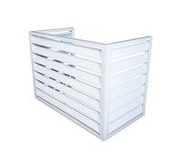 Copertura per condizionatore d'aria in alluminio per esterni, mini scudo per pompa di calore per la massima protezione HVAC, resistente alle intemperie, per uso interno ed esterno, protezione