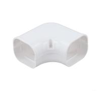 Copertura per condizionatore d'aria in PVC di alta qualità per sistemi split e centralizzati, manicotto di occultamento con tappo di ingresso a parete, gomito piatto a 90° e protezione tubo (gomito