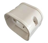 Copertura per condizionatore d'aria in PVC di alta qualità per sistemi split e centralizzati, manicotto di occultamento con tappo di ingresso a parete, gomito piatto a 90° e protezione tubo