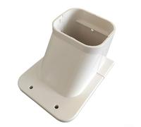 Copertura per condizionatore d'aria in PVC, kit correttore AC split con cappuccio a parete e gomiti, alloggiamento bianco resistente alle intemperie per protezione dei tubi dell'unità esterna e