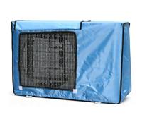 Copertura per condizionatore d'aria, isolante e impermeabile, copertura per unità CA esterna con rete in fibra di poliestere, tessuto Oxford 600D copertura completa (blu, 100 x 43 x 80 cm)