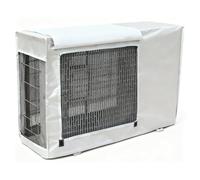 Copertura per condizionatore d'aria, isolante e impermeabile, per esterni, con rete in fibra di poliestere, tessuto Oxford 600D, copertura completa (bianco, 82 x 32,5 x 55 cm)