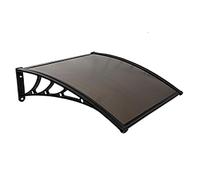 Copertura per condizionatore d'aria marrone per pompa di calore, tettoia per compressore, tenda da sole, protezione dalle intemperie da pioggia, neve, luce solare, pannelli a camera cava 100 x 150 cm