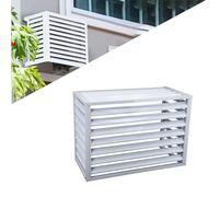 Copertura per condizionatore d'aria per esterni, con pompa di calore che riduce il rumore, con griglia inclinata a 45° per una migliore estetica della facciata