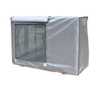 Copertura per Condizionatori D'aria per Finestre Esterne, Coperture per Unità AC in Tessuto Oxford 600D, Protezione Anticondensa per Pompa di Calore HVAC con Rete di Ventilazione(Silver,84x32x59cm)