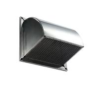 Copertura per Condotto di sfiato Quadrato in Acciaio Inossidabile da 6 Pollici con Rete Protettiva per Scarico Cucina e Bagno, Soluzione di Ventilazione Esterna Durevole (Dimensioni 12 polli