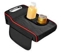 Copertura per console centrale, bracciolo per auto con scatola per fazzoletti, organizer multifunzionale con tasche laterali per conducenti auto, uomini, donne, comfort per sedile anteriore, 35 x 19 x