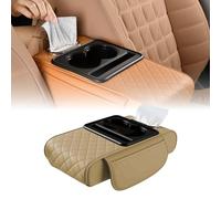 Copertura per console centrale per auto 5 in 1, in cotone con memoria per bracciolo dell'auto, stabile e stabile, portabicchieri per bracciolo auto (D)