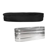 Copertura per contenitore - Barriera ovale durevole, per piscina da giardino, in tessuto Oxford di alta qualità, con resistenza UV impermeabile, sicuro per cisterna, cortile, terrazza, serbatoio