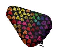 Copertura per cuscino per bicicletta Gay Pride Rainbow Bike Seat Cuscino per bicicletta Copertura antipioggia con coulisse Protezione impermeabile Cuscino per sella per bici