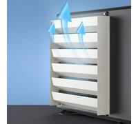 Copertura per deflettore AC in acciaio zincato, protezione diretta per guida del vento per compressore e condensatore per aria condizionata, migliora l'efficienza e protegge i componenti