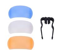 Copertura per diffusore flash pop-up, 3 colori per fotocamere reflex DSLR | ammorbidisce la luce, riduce le ombre dure, si adatta alla maggior parte delle fotocamere DSLR/SLR.