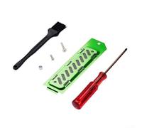 Copertura per dissipazione del calore per PS5 Slim e Pro SSD area di espansione con materiale in lega leggera e design funzionale per un migliore movimento dell'aria (verde)