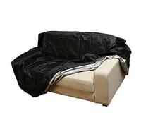 Copertura per Divano A 2/3/4 Posti Copridivano Esterno Copertura di Panca Impermeabile Anti Vento Anti Polvere Copridivano da Giardino Copertura Protettiva per Sedie da Esterno,Nero,190x66x89cm