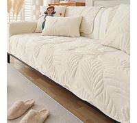 Copertura per Divano da 1-4 Posti - Trapuntata e Reversibile, Protettore Antiscivolo Lavabile per Divani Angolari a L Beige 70 * 150cm/27.56 * 59.06in