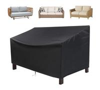 Copertura per divano da terrazzo, 190 x 66 x 89 cm, impermeabile, resistente ai raggi UV, con cinghie regolabili per balcone, piscina, casa al mare, panca da giardino e sedia impilabile