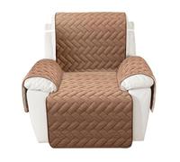 Copertura per divano in velluto a forma di L, in pelle antiscivolo, ultra morbido e peluche, protegge il divano dai danni causati dagli animali domestici.(Geometry-camel,1 Seater)