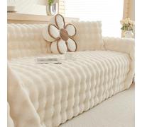 Copertura Per Divano Thickened Rabbit Nuova, Lavabile In Lavatrice, Morbida E Calda, Per Salotto Modulare, Decorazione Invernale Per La Casa, Comfort Come Una Nuvola Cream 45 * 45cm pillowcase