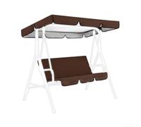 Copertura per dondolo da giardino con copertura per sedile 190T, impermeabile ed elegante, per uno spazio potenziato nel patio (caffè)