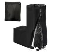 Copertura per Ellittica, Impermeabile Telo di Copri per Macchina Ellittica Casa con Cerniere, Coperture Protettiva per Ellittiche Macchina Crosstrainer con Coulisse(Size:140*64*165cm,Color:Nero)