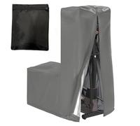Copertura per Ellittica, Impermeabile Telo di Copri per Macchina Ellittica Casa con Cerniere, Coperture Protettiva per Ellittiche Macchina Crosstrainer con Coulisse(Size:140*64*165cm,Color:Grigio)