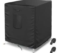 Copertura per esterni AC per unità quadrate fino a 76 cm, impermeabile, antipolvere, in tessuto Oxford, con cinghie regolabili, per mobili da giardino (91,4 x 91,4 x 99,5 cm)