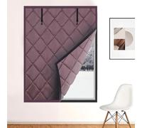 Copertura per Finestra Isolata Invernale, Pellicola Isolante Contro Il Freddo, Tende Finestra Invernale Facile Da Installare, Riutilizzabile, per Mansarda Roulotte Camper e Casa(Brown,51x119cm)