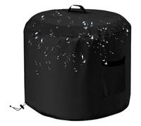 Copertura per focolare - Protezione rotonda impermeabile, resistente alle intemperie, protezione da neve, per terrazze, cortile, mobili da giardino, esterno