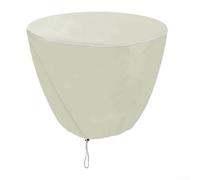 Copertura per fontana da giardino, in tessuto Oxford 210D, impermeabile, per esterni, per vasca degli uccelli, antipolvere, per cortile e laghetto (beige, 91 x 107 cm)