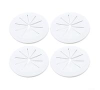 Copertura per fori cavi da scrivania per una gestione efficace dei cavi, 4 pezzi, coperture rotonde in PVC, per spazi di lavoro puliti e ordinati (bianco, 60 mm)