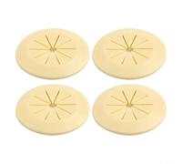 Copertura per fori cavi in PVC per installazioni su scrivania e armadietti dove la dimensione dell'apertura non supera i 40 mm per un occultamento affidabile dei fili (giallo)