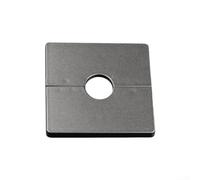 Copertura per fori in filo metallico, decorazione quadrata per pareti, migliora l'aspetto della tua casa (nero)