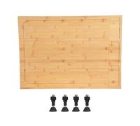 Copertura per fornelli in bambù, 75 x 54 cm, piastra di copertura in legno, tagliere grande per piano cottura in vetroceramica e a induzione, piastra di copertura e tagliere in legno, tagliere da