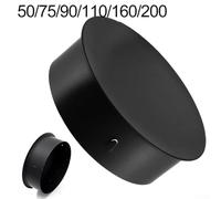 Copertura per foro del camino in acciaio inossidabile resistente alle intemperie per tubi di stufa e aperture di scarico, progettata per adattarsi saldamente alla corona di montaggio (90 mm)