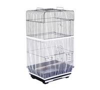 Copertura per Gabbia, Bird Cage Seed Catcher per Uccelli Pappagalli Ventilata e Antipolvere, con Cattura di Piume Semi Protezione Gonna Morbida Ariosa, per gabbie uccelli Circonferenza 150-180 cm