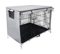 Copertura per gabbia per cani, 94 x 61 x 63,5 cm, 210 denari, parasole | Questa copertura per gabbia per animali domestici 210D crea uno spazio calmo simile a una tana per ridurre l'ansia del cane