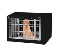 Copertura per gabbia per cani: coperta traspirante e resistente, tessuto impermeabile con finestre a rulli, protezione dalla luce e correnti d'aria, lavabile in lavatrice, ideale per casa, Tourag