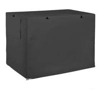 Copertura per gabbia per cani Oxford 420D, copertura impermeabile per gabbie metalliche, copertura per gabbia per animali domestici con rete e prese d'aria regolabili, vestibilità sicura, per uso