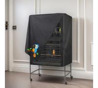 Copertura per gabbia per uccelli efficace che blocca la luce, design impermeabile per un ambiente pulito e confortevole (97 x 61 x 122 cm)