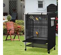 Copertura per gabbia per uccelli in tessuto Oxford con rivestimento impermeabile e design traspirante, blocca la luce per promuovere un sonno riposante per gli uccelli (L)