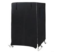 Copertura per gabbia per uccelli in tessuto Oxford, impermeabile, traspirante, protezione contro la luce, per esterni, terrazza, gabbia per uccelli, di grandi dimensioni, 78 x 55 x 104 cm, nero