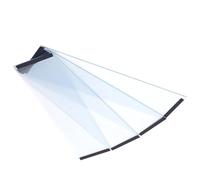 Copertura Per Gabbia Per Uccelli - PVC Grande 45x10x0,5 Cm Fronte Retro 45,5x10x0,5 Cm Laterale, Copertura Protettiva | Paraspruzzi, Deflettore Per Gabbia Per Uccelli Leggero 470 G Per La Prevenzione