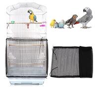 Copertura Per Gabbia, Uccelli Gabbia Nylon Rete, Rete Gabbia Uccello Copertura, Rete Per Gabbia Pappagalli, Extra Large Bird Cage Seed Catcher, Rete Birdcage Regolabile, Per Gabbie Rotonde Quadrate