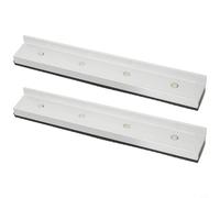 Copertura per ganasce in lega di alluminio + gomma per morse da 7,6 a 20,3 cm, cuscinetti protettivi morbidi magnetici con motivo rombico antiscivolo, design a installazione rapida a cassetto (200 mm)