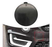Copertura per gancio di traino anteriore 51117378591 per BMW X5 F15 2014-2018 in plastica nera, ricambio OEM Spec. (senza vernice)